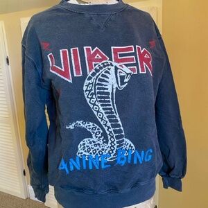 Rare Anine Bing Viper Serpent Sweatshirt